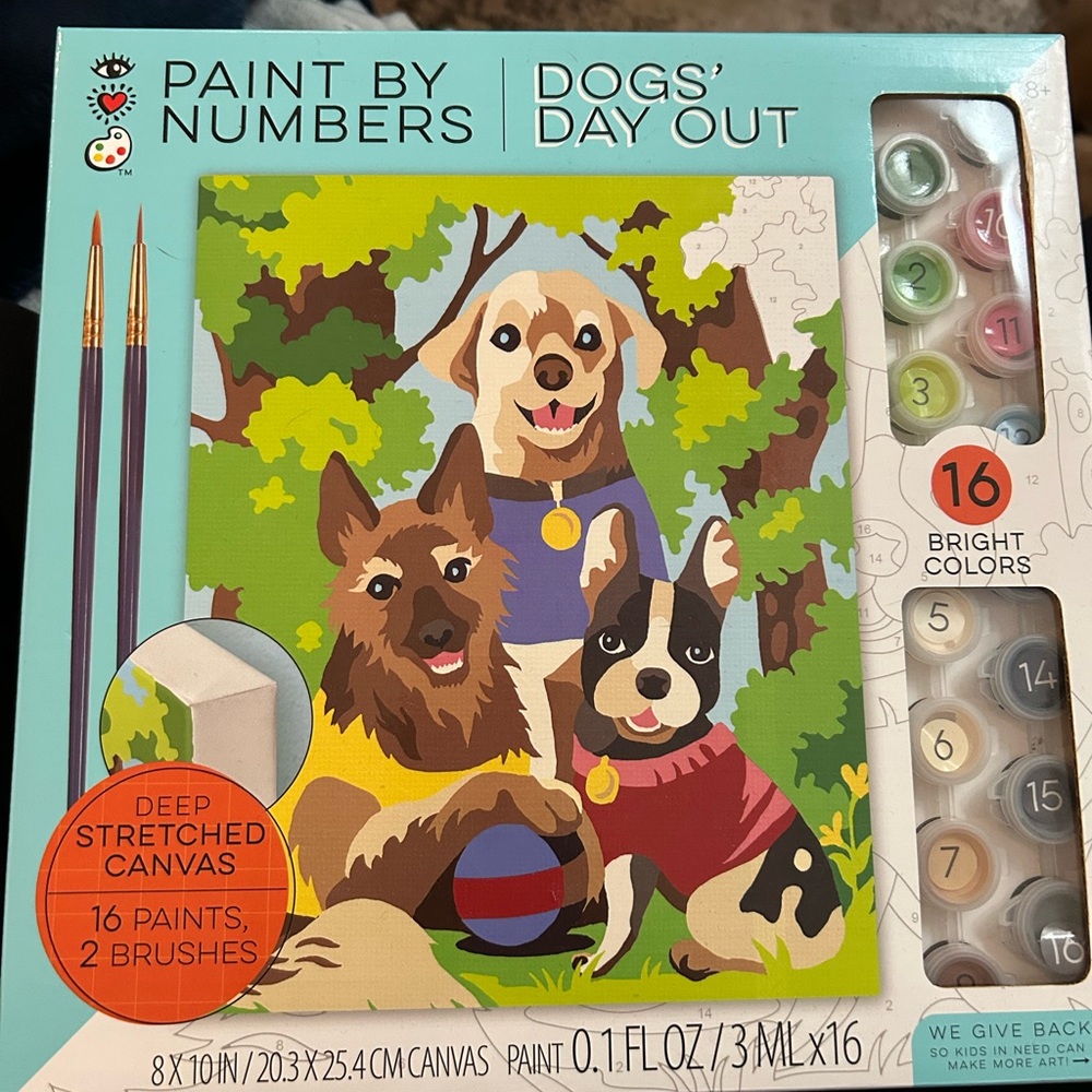 Dogs' Day Out Paint by Numbers Kit